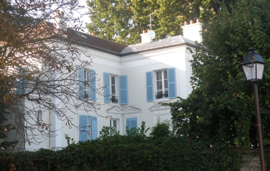 Maison ou s&eacute;journa F&eacute;licien David, au Pecq - Fa&ccedil;ades vers le parc